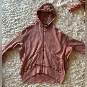 FREE PEOPLE OVERSIZED JACKET - waffle material - XS